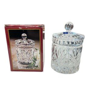 Crystal Clear Signatures Essex Candy Jar 6" 24% Full Lead #303139 Yugoslavia New